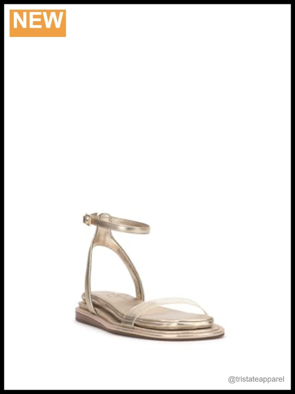 Betania Platform Sandal Faux Leather Ankle Strap Open Toe Walking